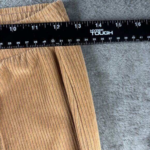 aerie Groove On Corduroy Flare Pants Pull On Elastic Waist Beige Small G217 - Picture 5 of 12